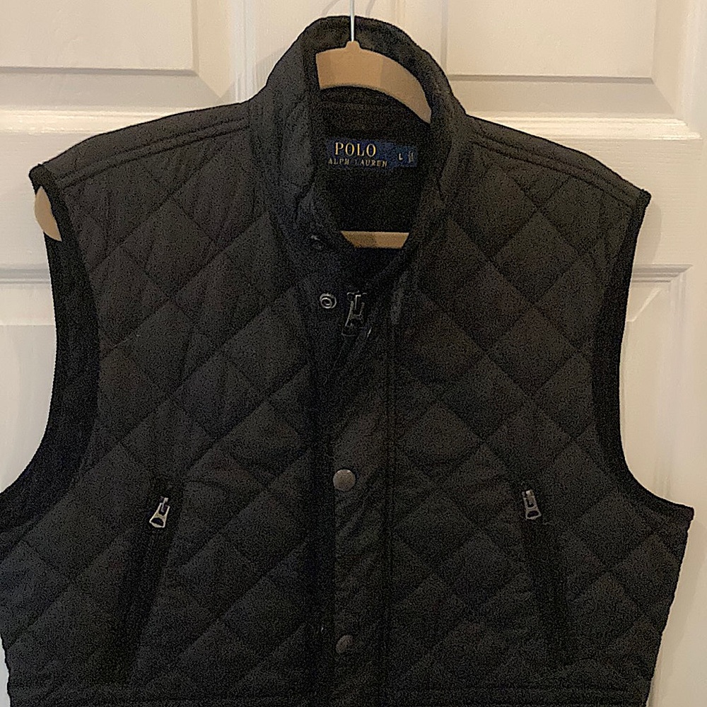 POLO Ralph Lauren Black Quilted Outerwear Vest
